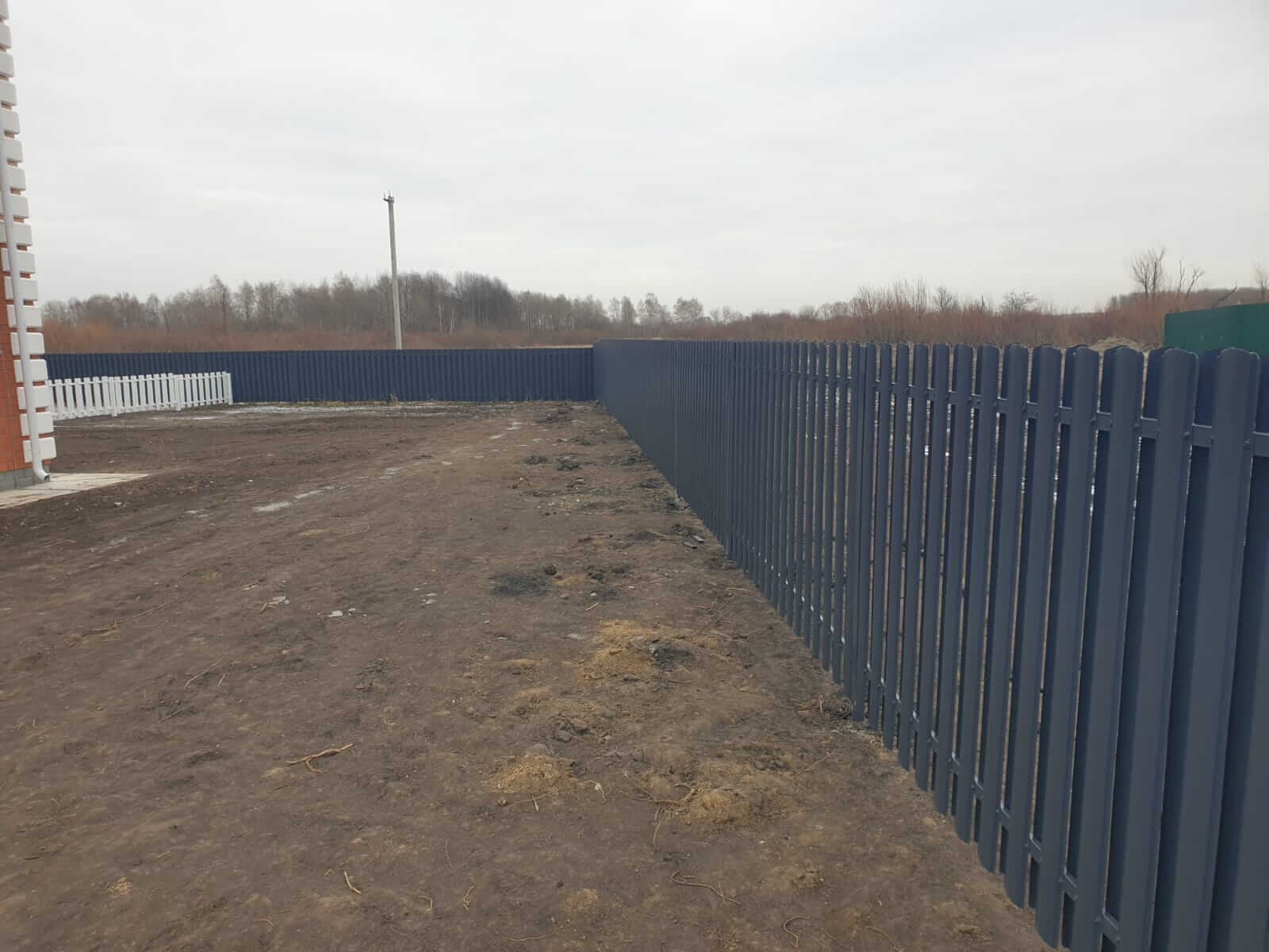 Забор из штакетника 230м Серый Графит фото2 в Керчи